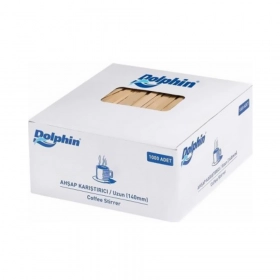 Dolphin Çay Karıştırıcı Ahşap 14cm/ 1000li