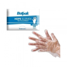 Burpark Eldiven Şeffaf Servis 100