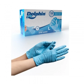 Dolphin Eldiven Nitril Mavi Large / 20 Paketx100lü